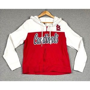 New Era MLB St. Louis Cardinals Hoodie Sweatshirt Throwback Size XL Drawstrings